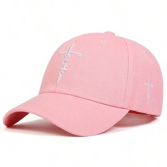 Faith Cross Embroidered Baseball Cap – Christian Apparel for Everyday Wear