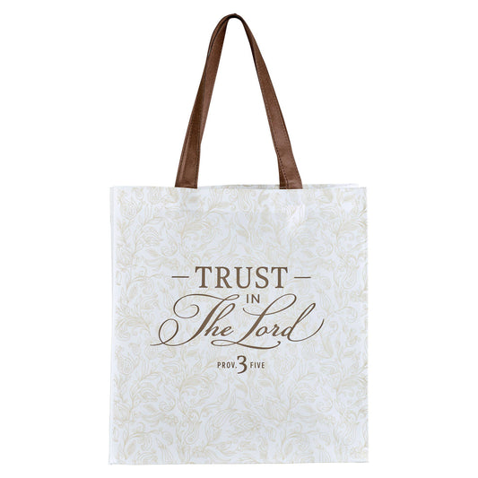 Trust in the Lord Proverbs 3:5 Reusable Tote Bag | Faith Ignites Fashion