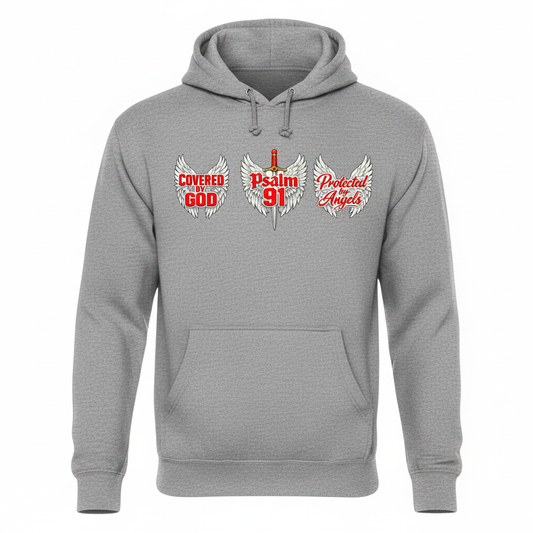 Gray Hoodie Mockup - Faith Graphics