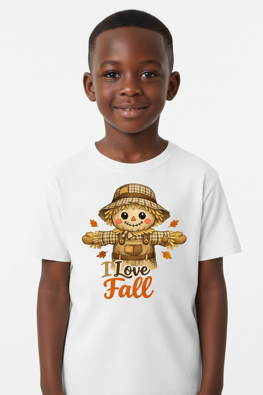I Love Fall Kids T-Shirt Mockup