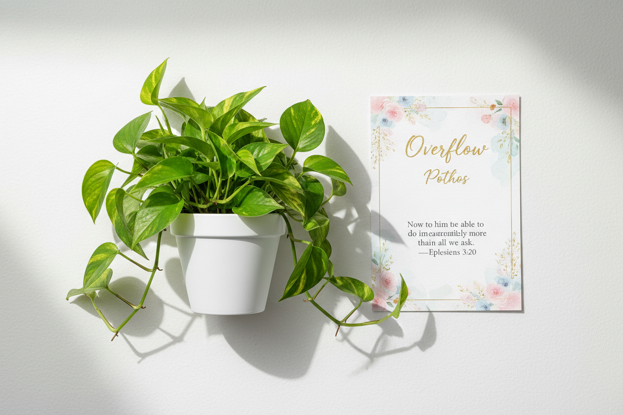 Overflow - Pothos seed kit with faith card