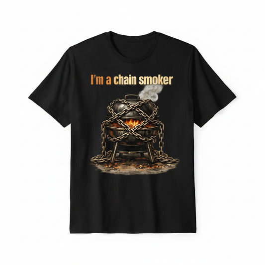 I'm a Chain Smoker Backyard Edition Black Graphic Tee