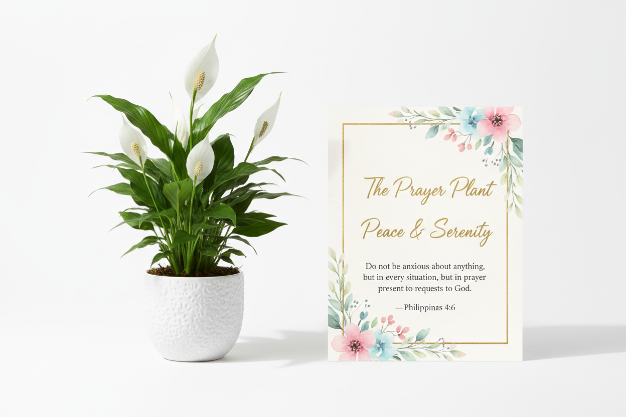 Peace Lily Prayer Plant seed kit with The Prayer Plant faith card - sold separately