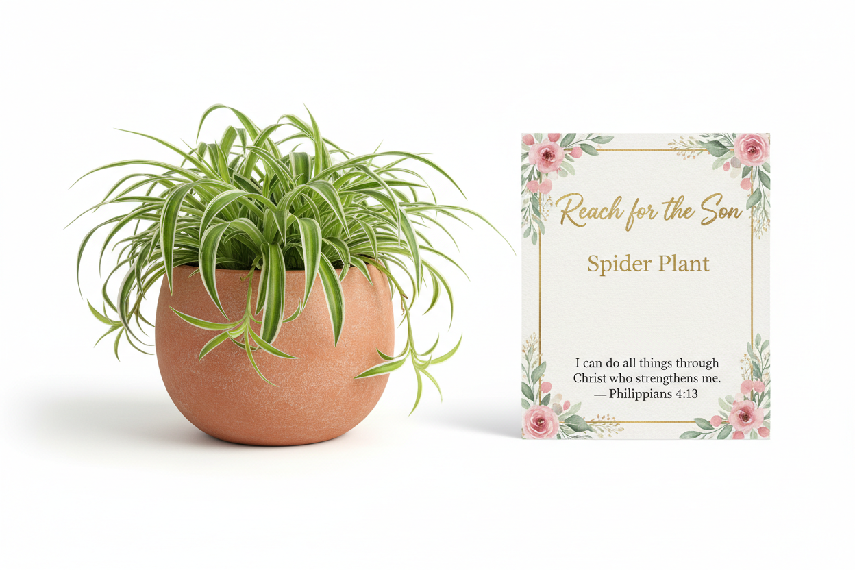 Reach for the Son - Spider Plant seed kit with faith card