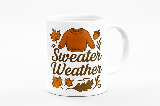 🍂 "Sweater & Scarecrow Sips" – Fall Coffee Cup Duo