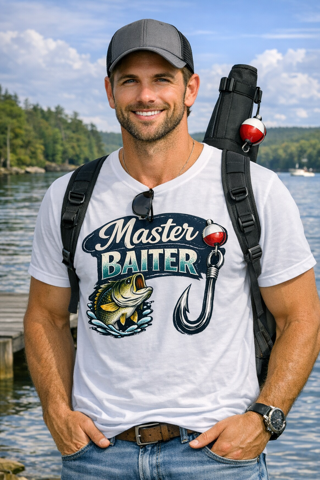 Master Baiter – Fisherman Humor Tee