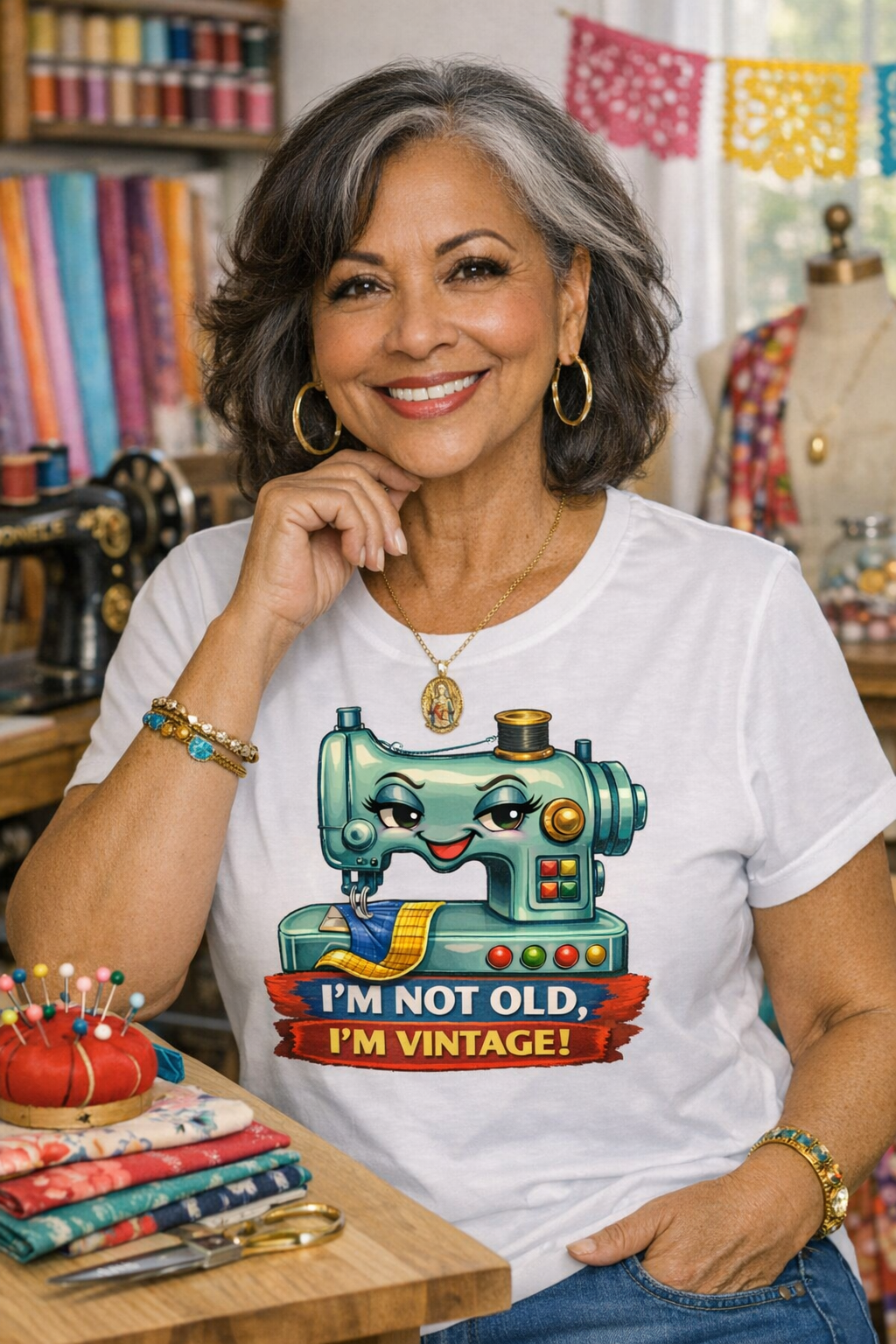 Sewing Mama – Funny Crafting T-Shirt for Moms Who Sew