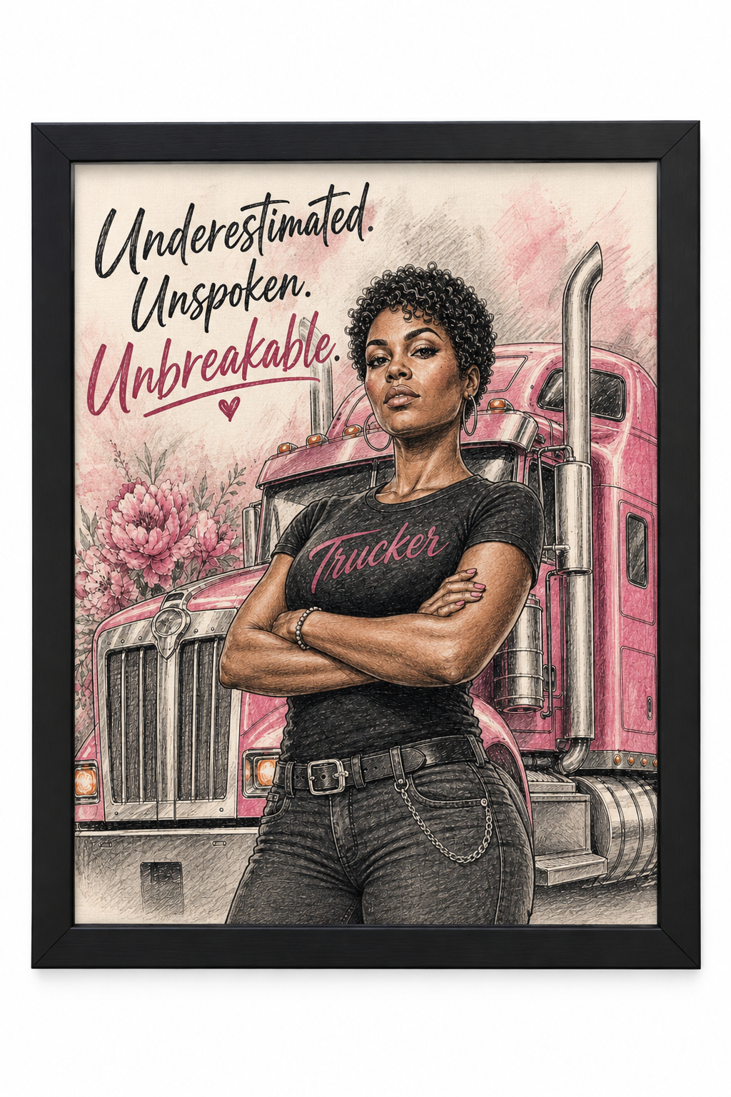 Unbreakable Trucker black-frame preview